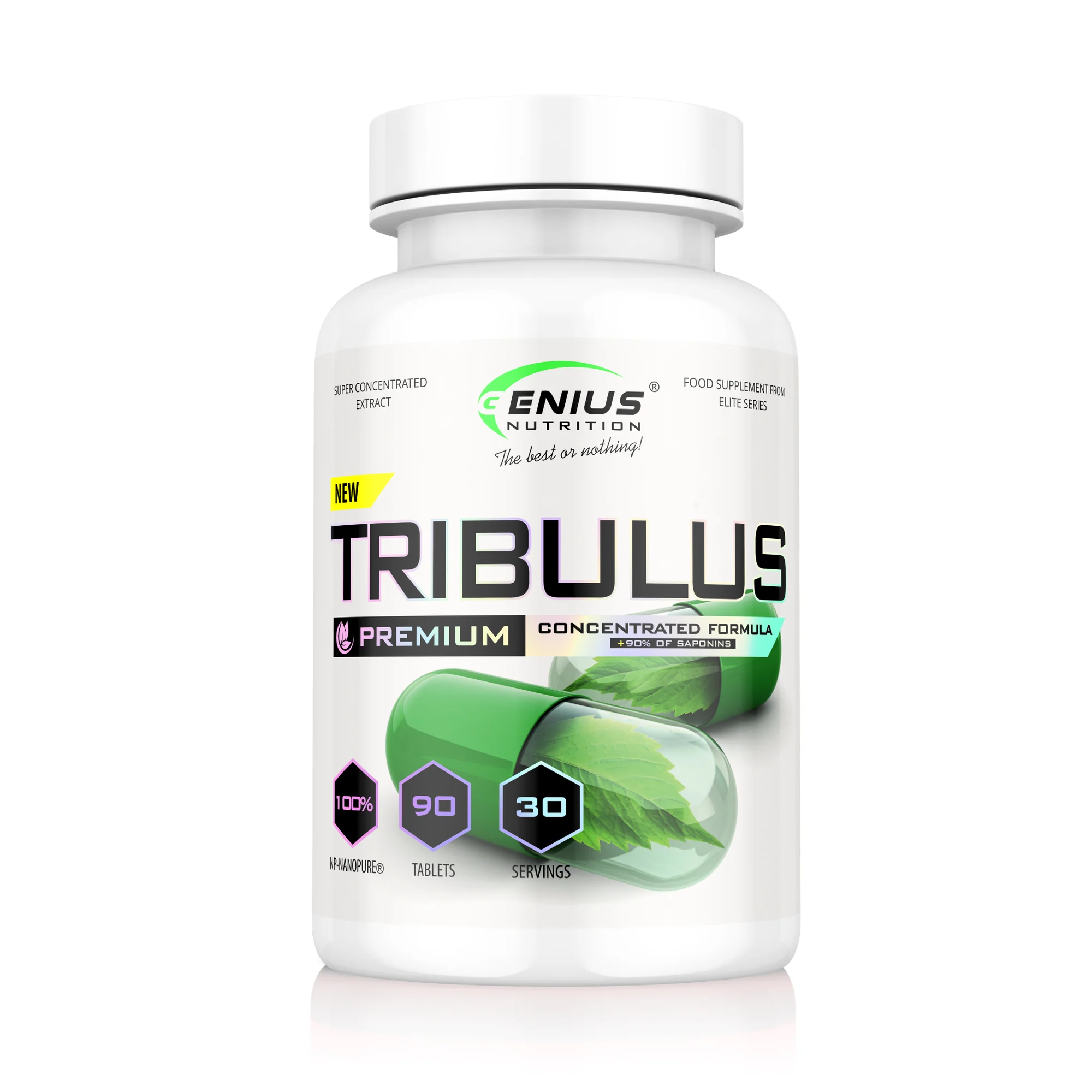TribulusGeniusNutritiontabs_2000x Tribulus - Genius Nutrition | 90 caps - imagine 1