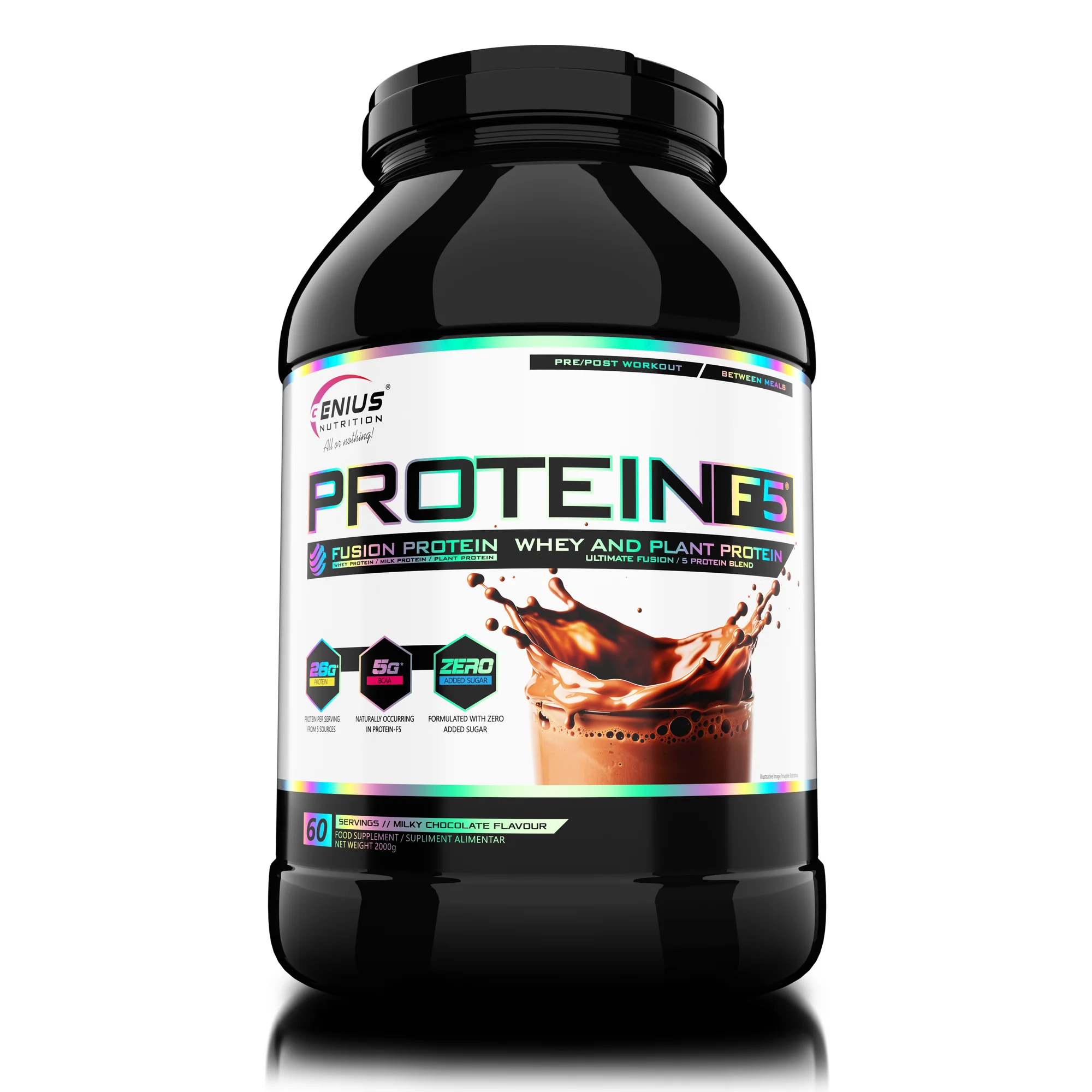 PROTEIN-F5_2000g_60serv_Genius_Nutrition_Cicolata_cu_lapte_2000x PROTEIN F5 2000g / 61serv Genius Nutrition - imagine 1