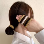 Set 24 Elastice de Păr Negru-Maro-Crem E12 - imagine 2