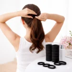 Set 24 Elastice de Păr Negru E14