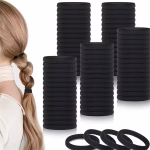 Set 24 Elastice de Păr Negru E14 - imagine 2